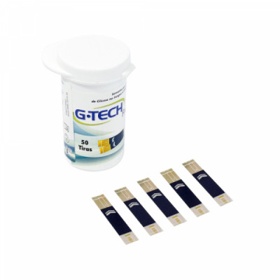 Tiras Reagentes para Medidor de Glicose 50 Tiras - G-tech Free