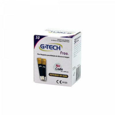 Tiras Reagentes para Medidor de Glicose 50 Tiras - G-tech Free