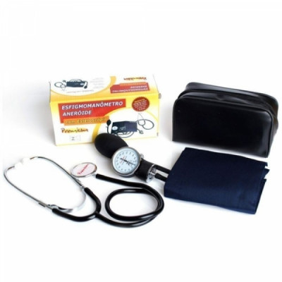 Esfigmomanômetro Kit com Estetoscópio Fecho em Velcro - Premium
