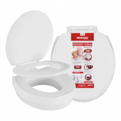 Assento Sanitário Elevado Almofadado 13,5 cm - Mebuki