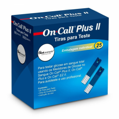 Tiras Reagentes para Medidor de Glicose 50 Tiras - On Call Pus II